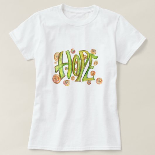 Word 感動的 Hope Art Shirt Tシャツ (デザイン正面)