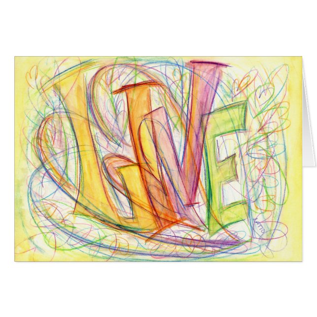 Word 感動的 Liveアートカード (正面横)