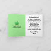 Word Art African American Mother Birthday  カード (内部)