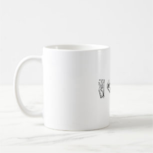 WORD - ASL手の指おもしろい綴り コーヒーマグカップ
