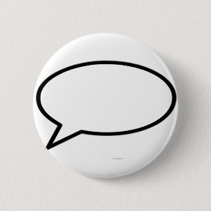 Word Bubble Trans離れ The MUSEUM Zazzle Gives 缶バッジ