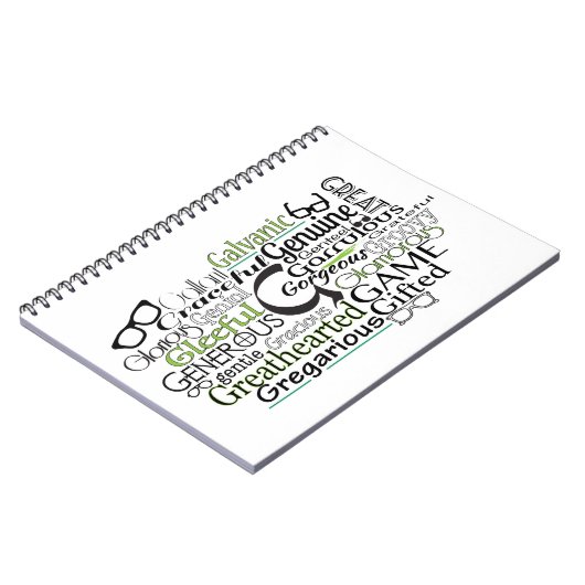 Word Cloud (アルファベットGで始まる) ノートブック (左側)