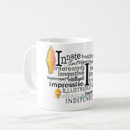 Word Cloud (頭文字Iから始まる) コーヒーマグカップ