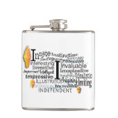 Word Cloud （頭文字Iから始まる） フラスク (正面)