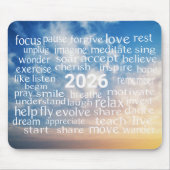 Word Cloud 2026オンスカイ マウスパッド (正面)