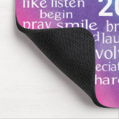 Word Cloud 2026オンレインボー抽象芸術 マウスパッド (コーナー)