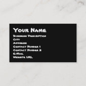 Word Cloud Flowers名刺 名刺 (裏面)