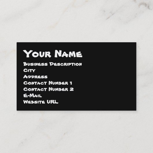 Word Cloud Flowers名刺 名刺 (裏面)