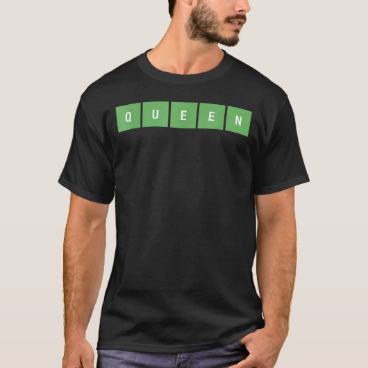 Word Game Crossword Puzzle Queen Tシャツ (正面)