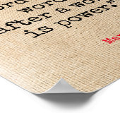 Word is Power引用文 ポスター (角)