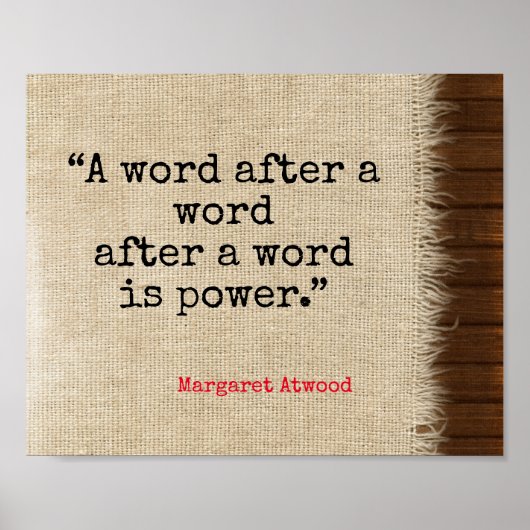 Word is Power引用文 ポスター (正面)