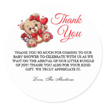 Word ofでフラットなサンキューカードにステッカーを貼感謝している