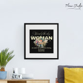 Word of the Day Woman モダンヴィンテージ花 ポスター