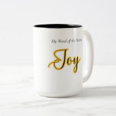 Word of the year - Joy ツートーンマグカップ (正面右)
