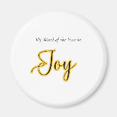 Word of the year - Joy マグネット (正面)