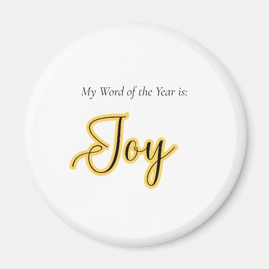 Word of the year - Joy マグネット (正面)