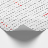 Word Searchパズルおめでとう！ ラッピングペーパー (角)