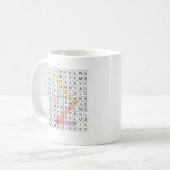Word Search コーヒーマグカップ (正面左)