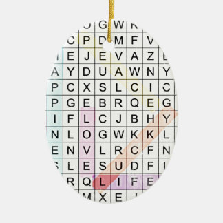 Word Search セラミックオーナメント