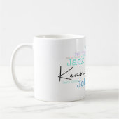 Wordart Keanu w/ムービーキャラクターCoffee Mug コーヒーマグカップ (左)
