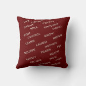 Wordingsやる気を起こさせる装飾用クッション クッション (裏面)