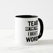 Wordleで勝った人々の涙が面白いワード マグカップ (正面右)