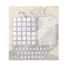 Wordleスクラッチパッドメモ帳 – Sunflower ノートパッド