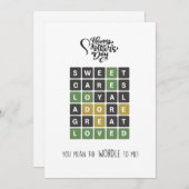 Wordle 母の日 , 流行の母の日 シーズンカード (正面/裏面)