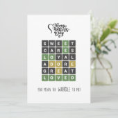 Wordle 母の日 , 流行の母の日 シーズンカード (スタンド正面)