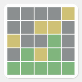 Wordle Boardスタンプ スクエアシール