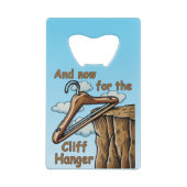 Wordplayでクリフハンガーのおもしろいよくはしゃぐ画像 クレジットカード栓抜き (裏面)