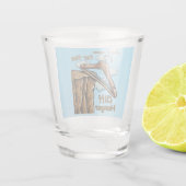 Wordplayでクリフハンガーのおもしろいよくはしゃぐ画像 ショットグラス (裏面)