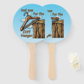 Wordplayでクリフハンガーのおもしろいよくはしゃぐ画像 ハンドファン (正面&裏面)