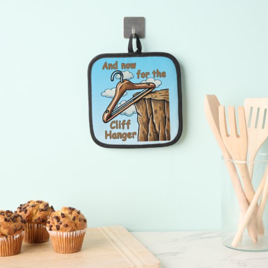 Wordplayでクリフハンガーのおもしろいよくはしゃぐ画像 鍋敷き (インサイチュ (吊り下げ))