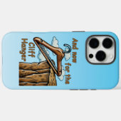 Wordplayでクリフハンガーのおもしろいよくはしゃぐ画像 Case-Mate iPhoneケース (裏面 (横))