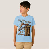 Wordplayでクリフハンガーのおもしろいよくはしゃぐ画像 Tシャツ (正面フル)