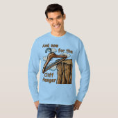 Wordplayでクリフハンガーのおもしろいよくはしゃぐ画像 Tシャツ (正面フル)