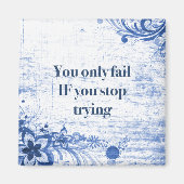 Wordsやる気を起こさせる引用文 |成功へのインスピレーション マグネット (正面)