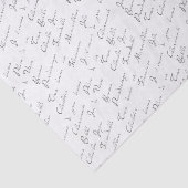 Wordsスクリプフランスのトの切り離しパターンティッシュペーパー 薄葉紙 (詳細)