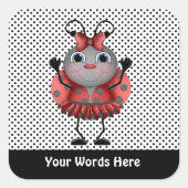 Words漫画のラディバグシールを追加 スクエアシール (正面)