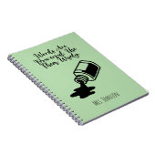 Words Are Powerful Use Them Wisely Literacy Quote ノートブック (右側)