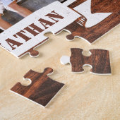 Words For #1パパHappy Father's Day Photo Collage ジグソーパズル (側面)