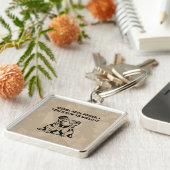 Words Have Power Teach How To Wield It Design キーホルダー (側面)