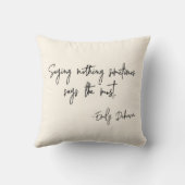 Words of Encouragement Literary Author Book Quote クッション (裏面)