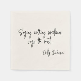 Words of Encouragement Literary Author Book Quote スタンダードカクテルナプキン