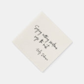 Words of Encouragement Literary Author Book Quote スタンダードカクテルナプキン (角)