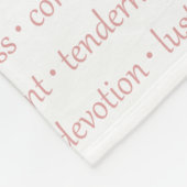 Words of Loveフリースブランケット フリースブランケット (角)