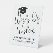 Words Of Wisdom Graduation Sign 台座サイン (正面)