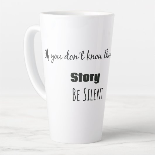 Words of Wisdom Latte Mok カフェラテマグ (左アングル)