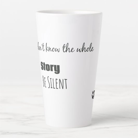 Words of Wisdom Latte Mok カフェラテマグ (正面)